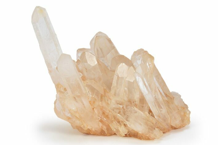 Tangerine Quartz Crystal Cluster - Madagascar #231347